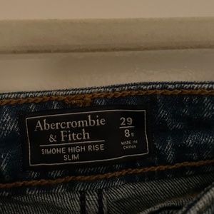 Abercrombie High Rise Slim Fit Jeans